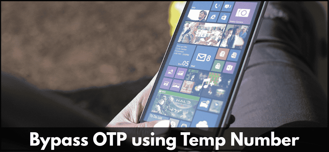OTP using temp number